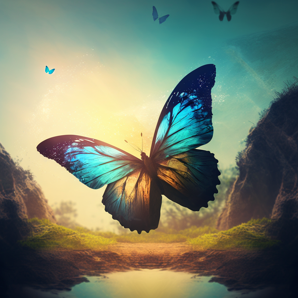 Un papillon volant qui illustre comment ces 3 compétences clés ont changé ma vie et m'ont permis de voler.